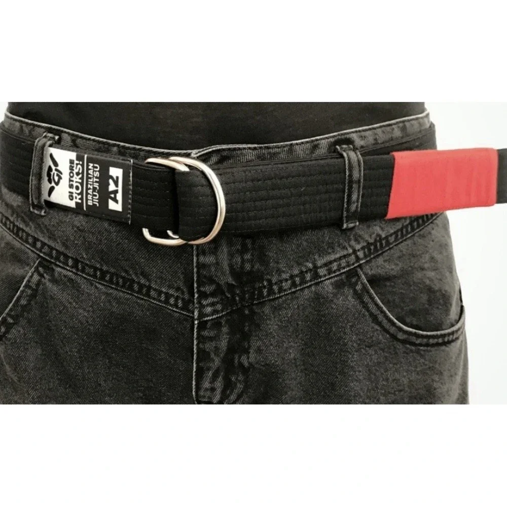 GiStoreRoks Jiu Jitsu Black Belt for Everyday BJJ Jeans Belt Sz‎ Small 39